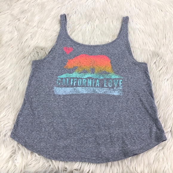 Billabong Tops - Billabong California Love Rainbow Graphic Tank